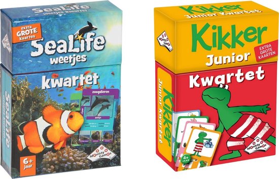 Identity Games Spellenbundel - Kwartet - 2 Stuks - Sealife Kwartet & Kikker Jr. Kwartet