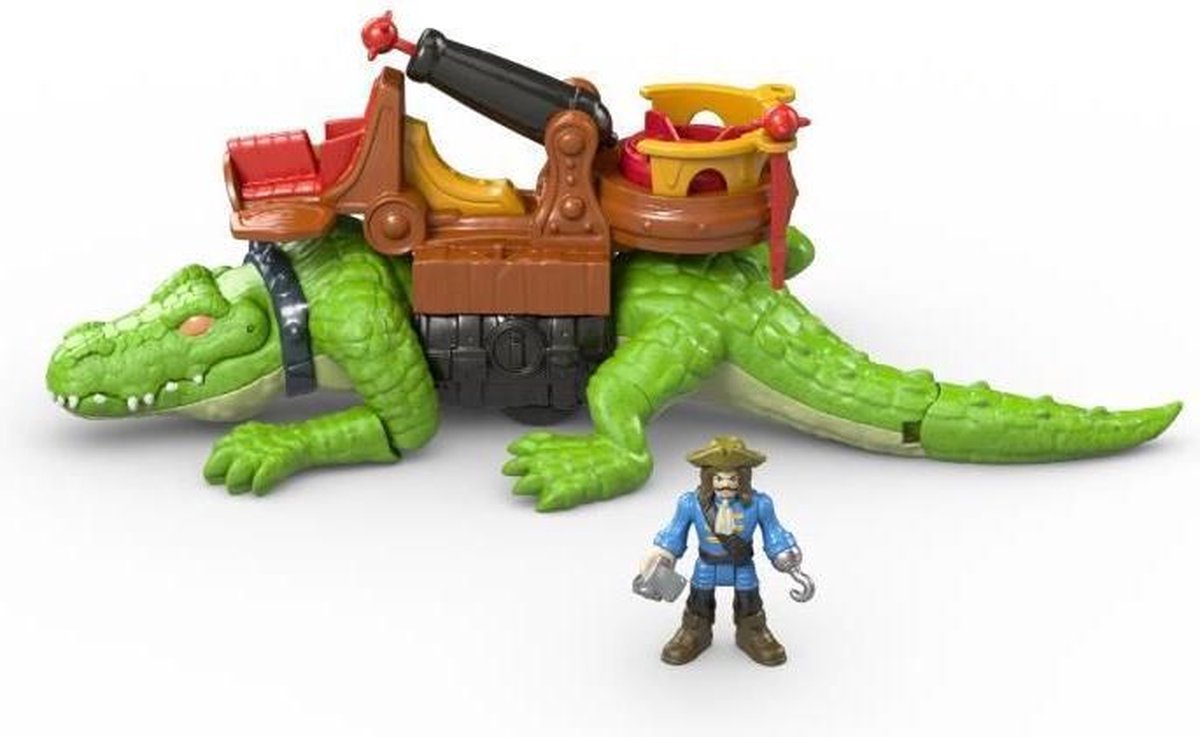 Fisher-prijs Imaginext Crocodile And Captain Hook - 3 Jaar En +