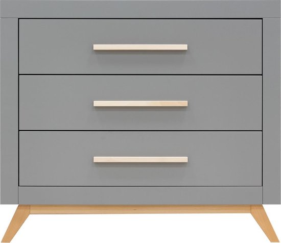 Bopita Fenna Commode Met 3 Laden - Grey/natural