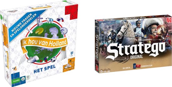 Hasbro Spellenbundel - Bordspellen - 2 Stuks - Ik Hou Van Holland & Stratego