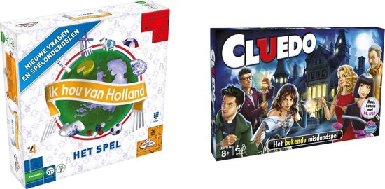 Hasbro Spellenbundel - Bordspellen - 2 Stuks - Ik Hou Van Holland & Cluedo