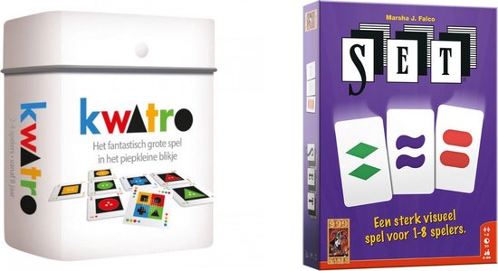 999Games Spellenbundel - Kaartspel - 2 Stuks - Kwatro & Set!