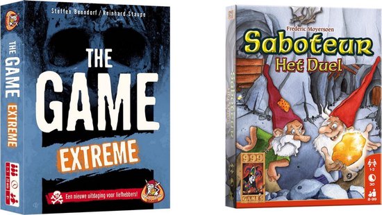 999Games Spellenbundel - Kaartspel - 2 Stuks - The Game Extreme & Saboteur: Het Duel