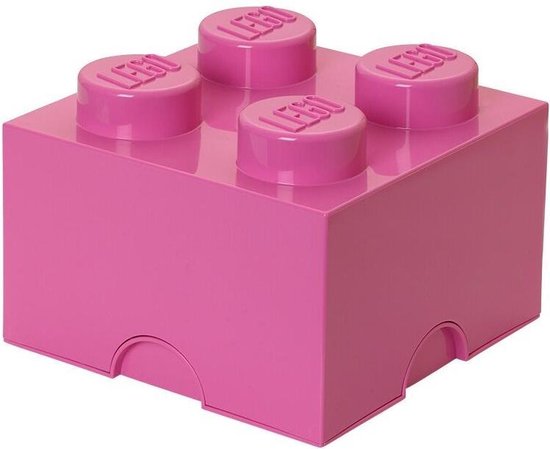 Lego Brick 4 Opbergbox - Fuchsia - Roze