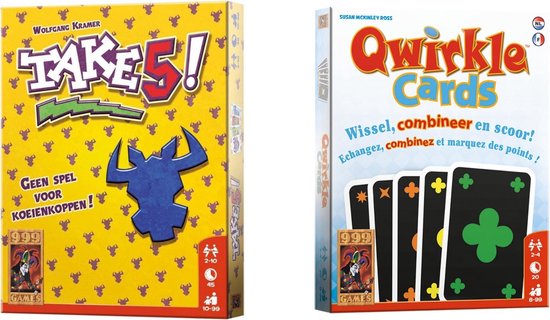 999Games Spellenbundel - Kaartspellen - 2 Stuks - Take 5! & Qwirkle