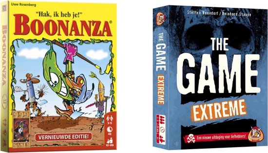 999Games Spellenbundel - Kaartspellen - 2 Stuks - Boonanza & The Game Extreme