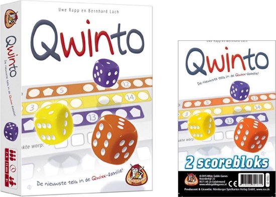 Spellenset - 2 Stuks - Qwinto - Dobbelspel & Qwinto Bloks