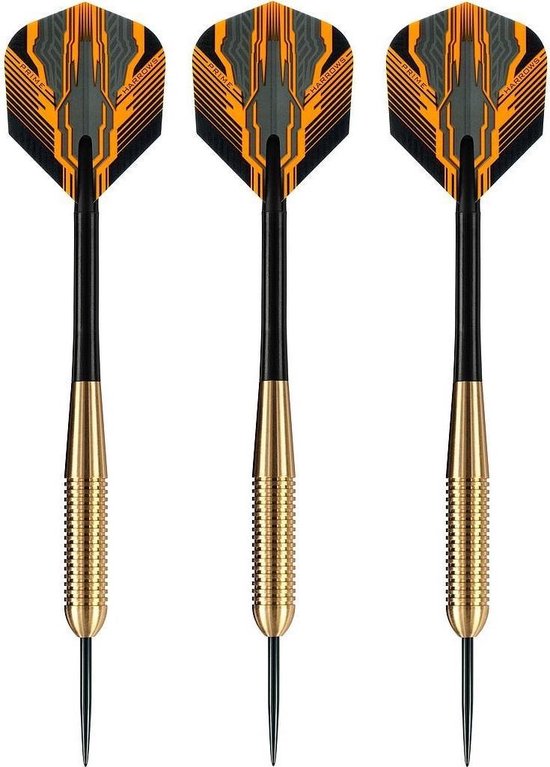 2x Set Van 3 Dartpijlen Club Brass 19 Grams - Darten/darts Sport Artikelen Pijltjes Messing - Kinderen/volwassenen