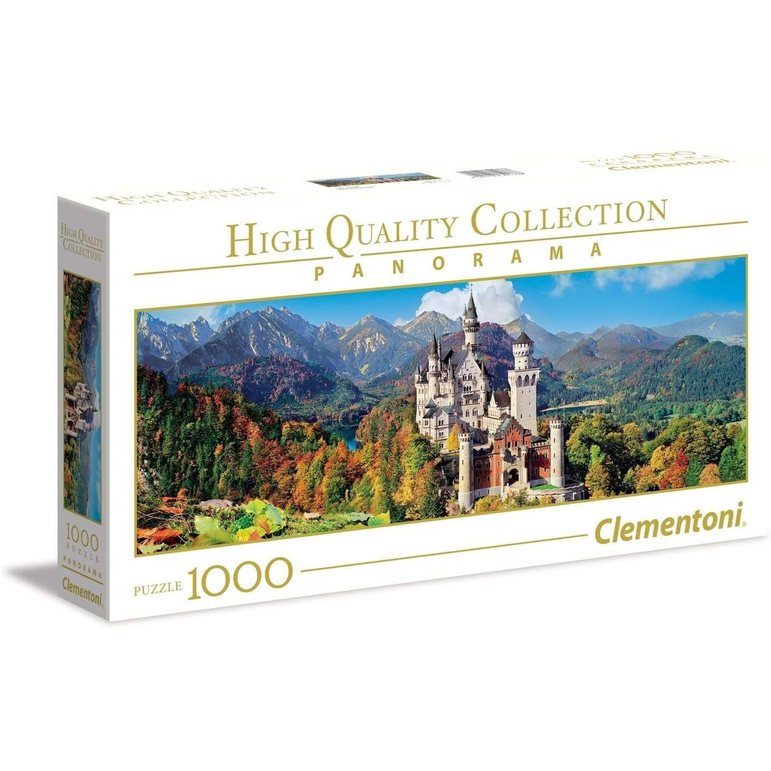 Clementoni Legpuzzel Panorama Neuschwanstein 1000 Stukjes