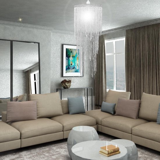 Vidaxl Fauteuil Met Kussen Stof Crème