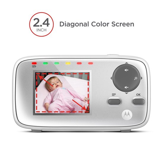 Motorola Digitale Video Babyfoon Mbp482 - Wit