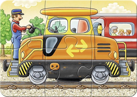 Ravensburger Mijn Eerste Puzzel Op Het Werk - 2 + 4 + 6 + 8 Stukjes