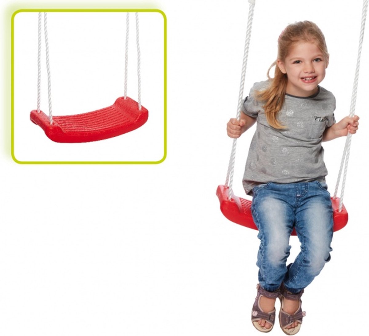 Amigo Plastic Schommel Plank - 42/36 X 16 Cm - Groen