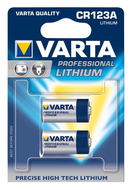 Varta Cr123a Fotobatterij 3 V 1600 Mah 2 Stuks