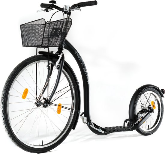 Kickbike City G4 Mat, Met Mandje - Zwart