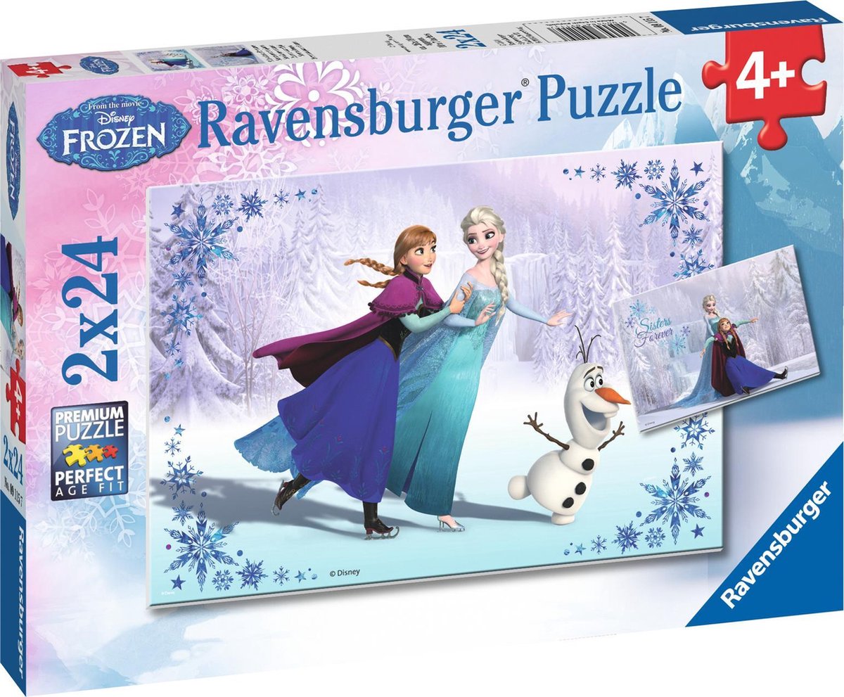 Ravensburger Puzzel Disney Frozen - 2 X 24 Stukjes