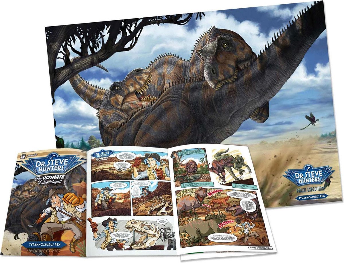 Geoworld Paleo Expeditie Set Tyrannosaurus Rex - Bruin