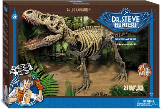 Geoworld Paleo Expeditie Set Tyrannosaurus Rex - Bruin