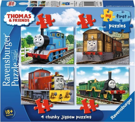 Ravensburger Puzzel 4-in-1 Thomas & Friends - 2 + 3 + 4 + 5 Stukjes