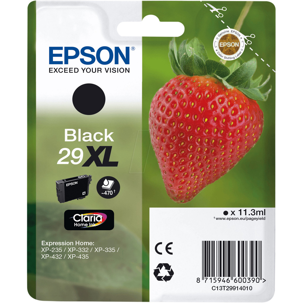 Epson 29XL Cartridge - Zwart