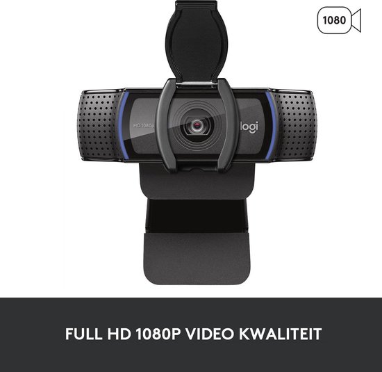Logitech C920s Pro HD Webcam - Zwart