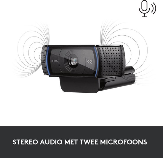 Logitech C920s Pro HD Webcam - Zwart