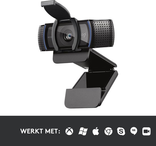 Logitech C920s Pro HD Webcam - Zwart