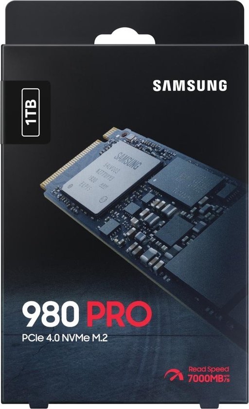 Samsung 980 Pro 1TB M.2 - Zwart