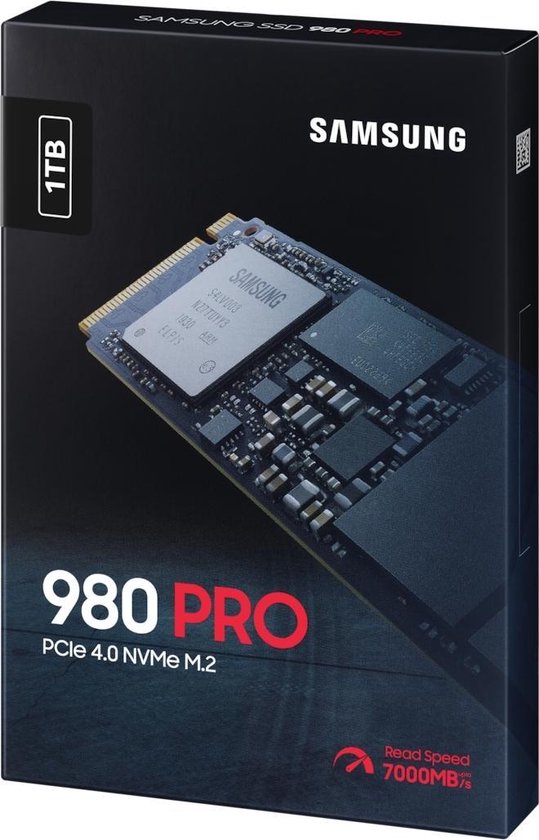 Samsung 980 Pro 1TB M.2 - Zwart