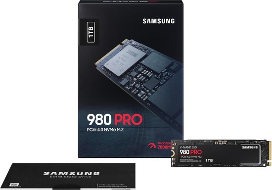 Samsung 980 Pro 1TB M.2 - Zwart