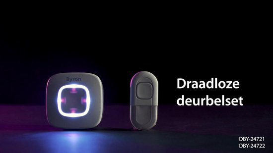 Byron DBY-24722 Wireless Doorbell Set - Wit