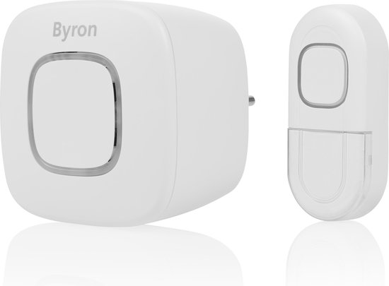 Byron DBY-24722 Wireless Doorbell Set - Wit