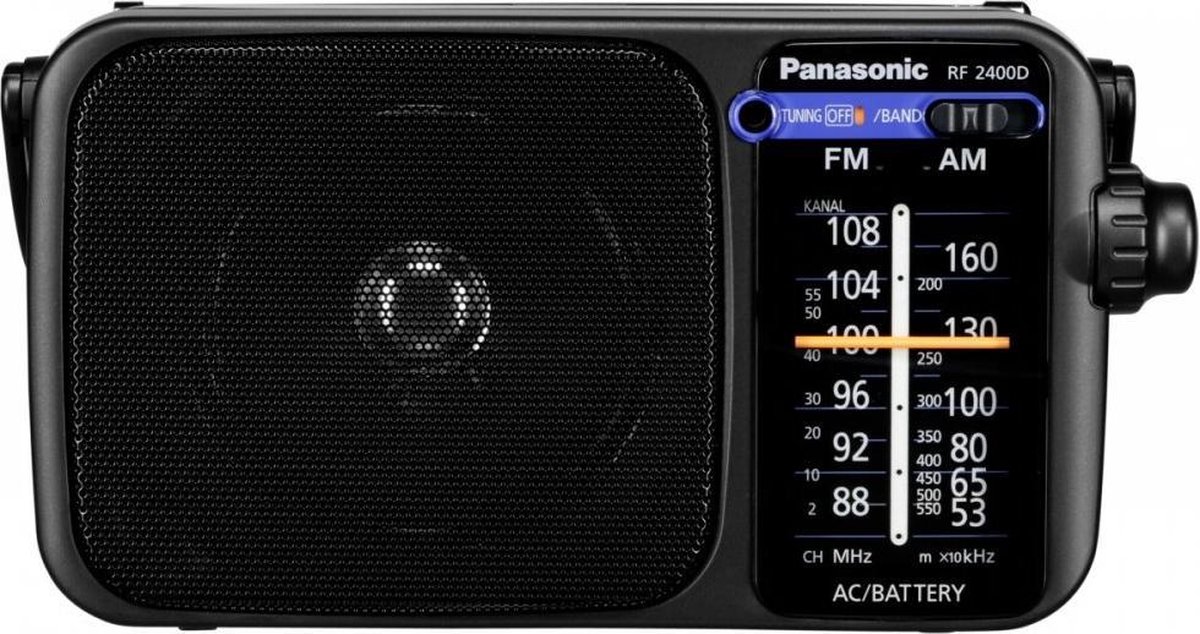 Panasonic RF-2400D Draagbaar Analoog radio - Negro