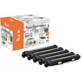 Peach PT1071 tonercartridge Compatible, Cyaan, Magenta, Geel Multipack 5 stuk(s) - Negro