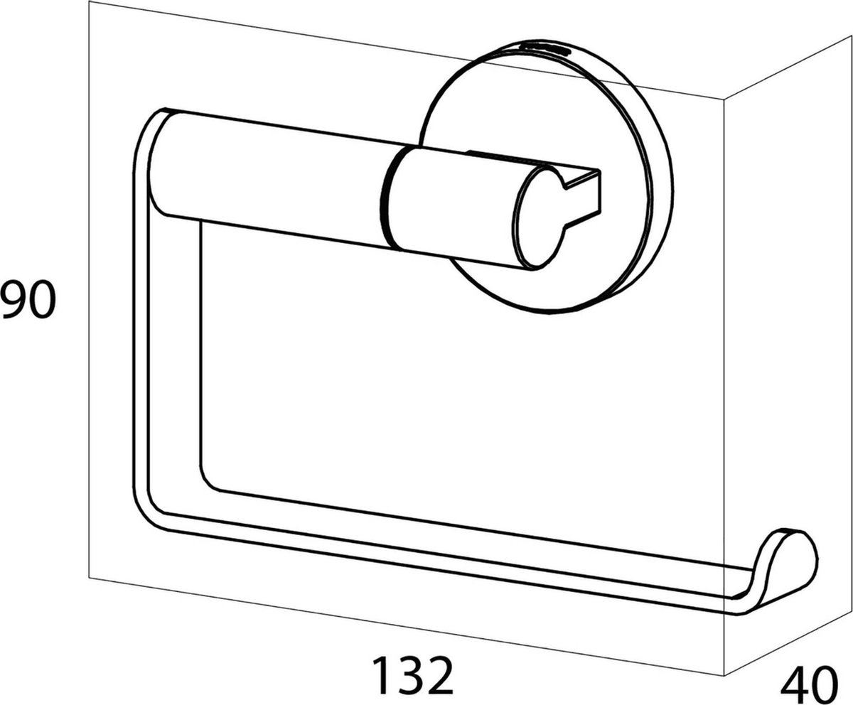 Tiger " Noon Toiletrolhouder " - Zwart