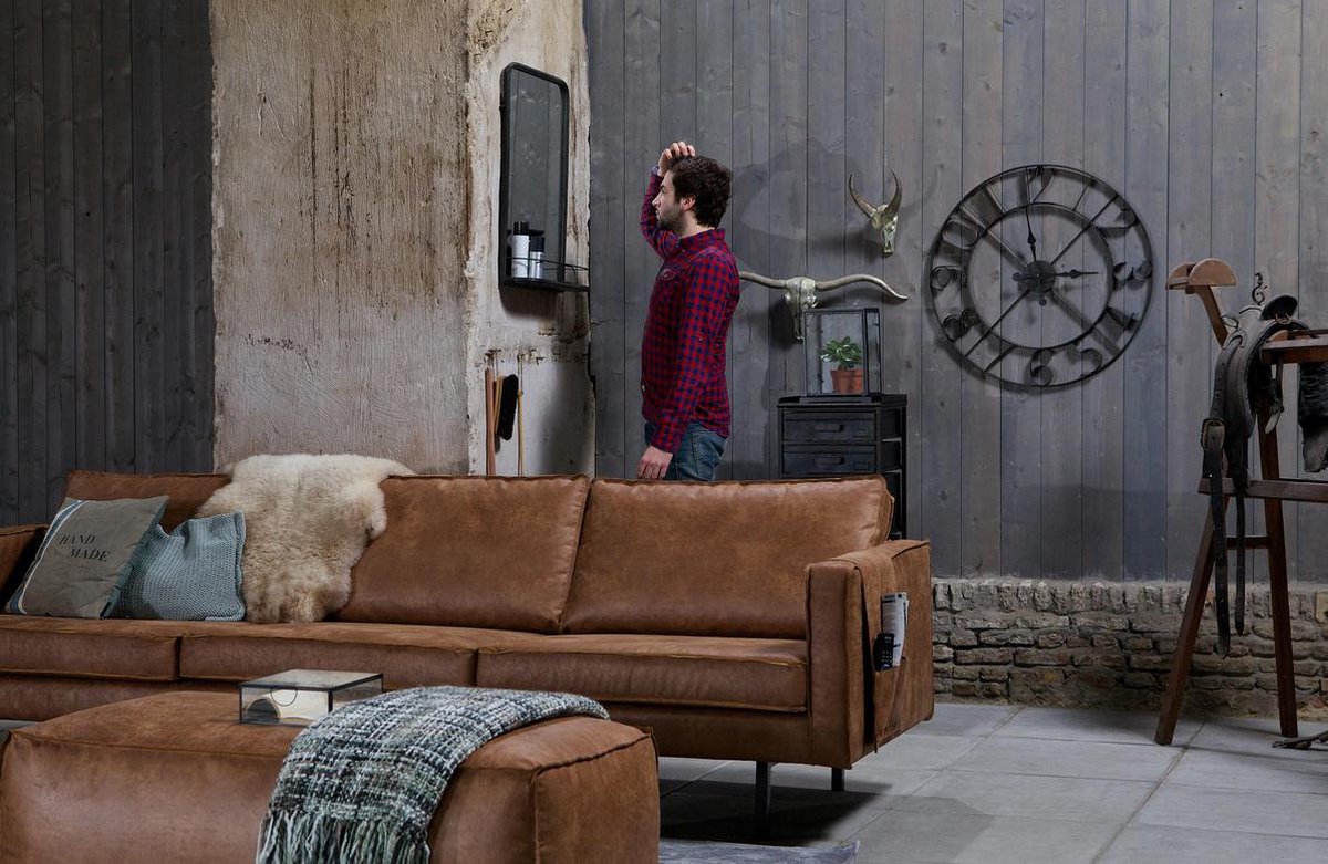 BePureHome Rodeo Poef - Bruin