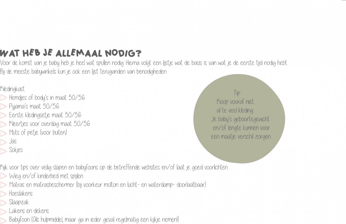 Jep Zwangerschapsboek veldgroen