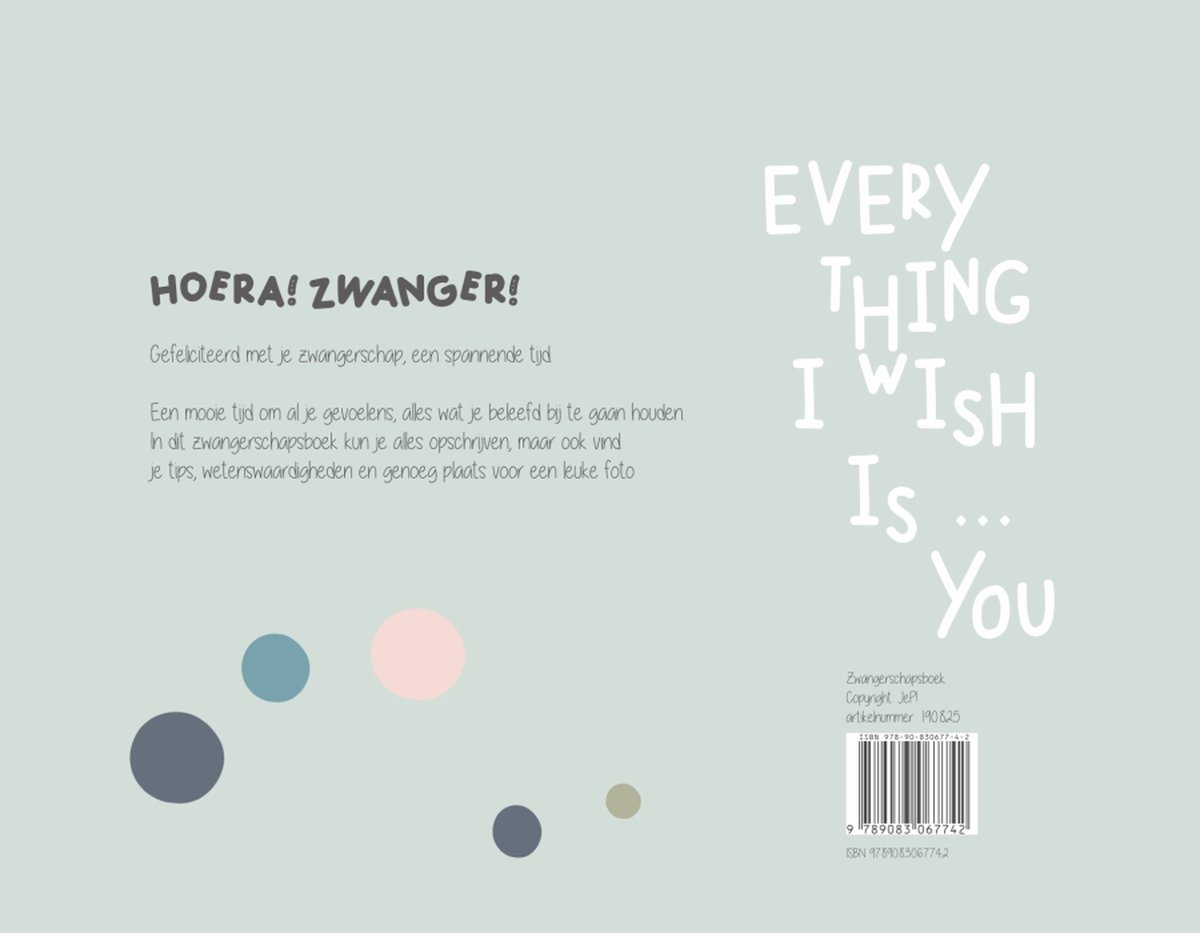 Jep Zwangerschapsboek veldgroen