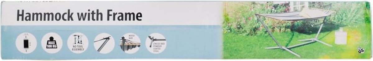 Huismerk Hangmat Met Metalen Standaard - Multikleur