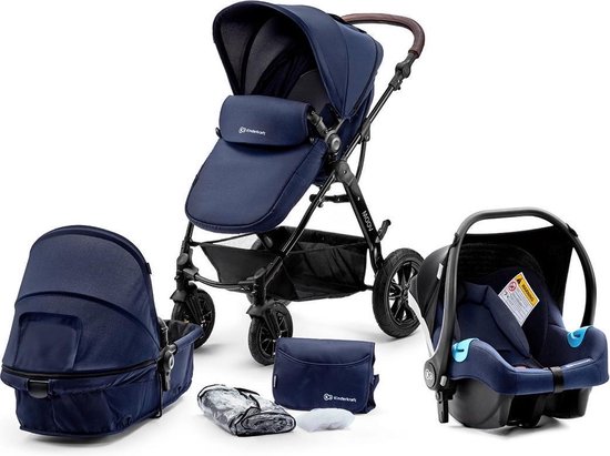 Kinderkraft Kinderwagen Moov 3 in 1 - Navy - Blauw