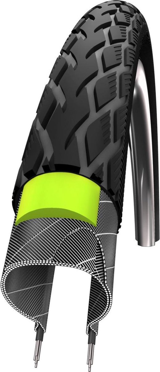 Schwalbe buitenband Marathon GreenGuard 16 x 1.35 (35 349) - Zwart