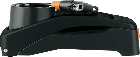 SKS voetpomp Airstep Digi manometer 7 bar aluminium - Zwart