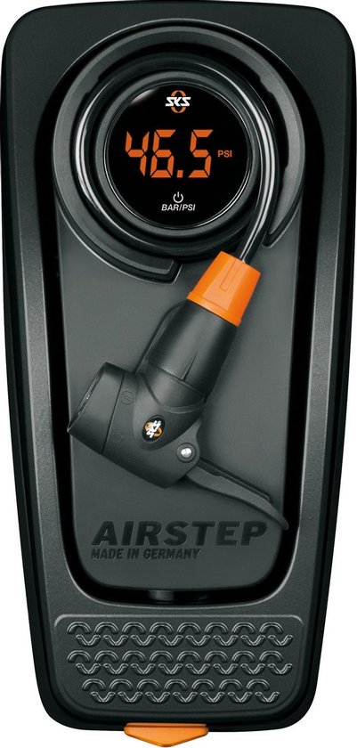 SKS voetpomp Airstep Digi manometer 7 bar aluminium - Zwart