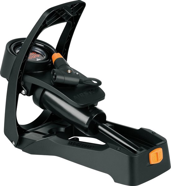 SKS voetpomp Airstep Digi manometer 7 bar aluminium - Zwart