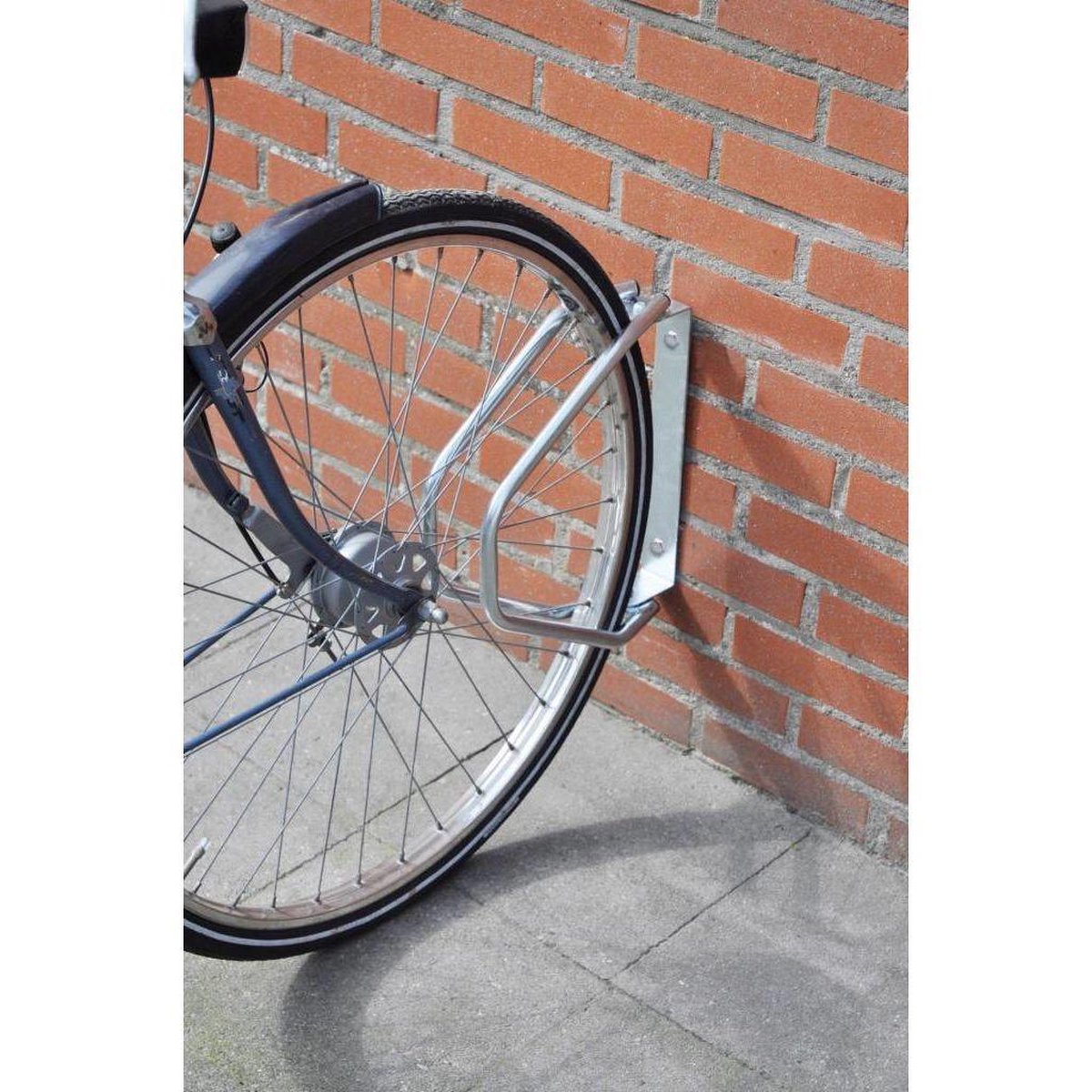 Dunlop fietsenrek verstelbaar 33,5 x 8,5 x 29 cm zilver - Silver