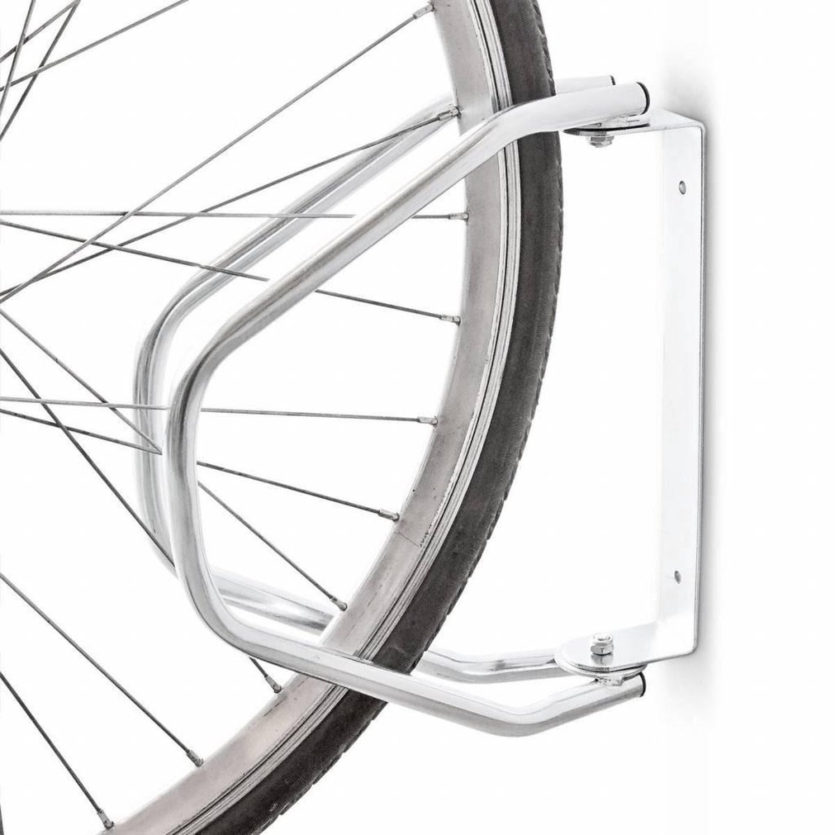 Dunlop fietsenrek verstelbaar 33,5 x 8,5 x 29 cm zilver - Silver
