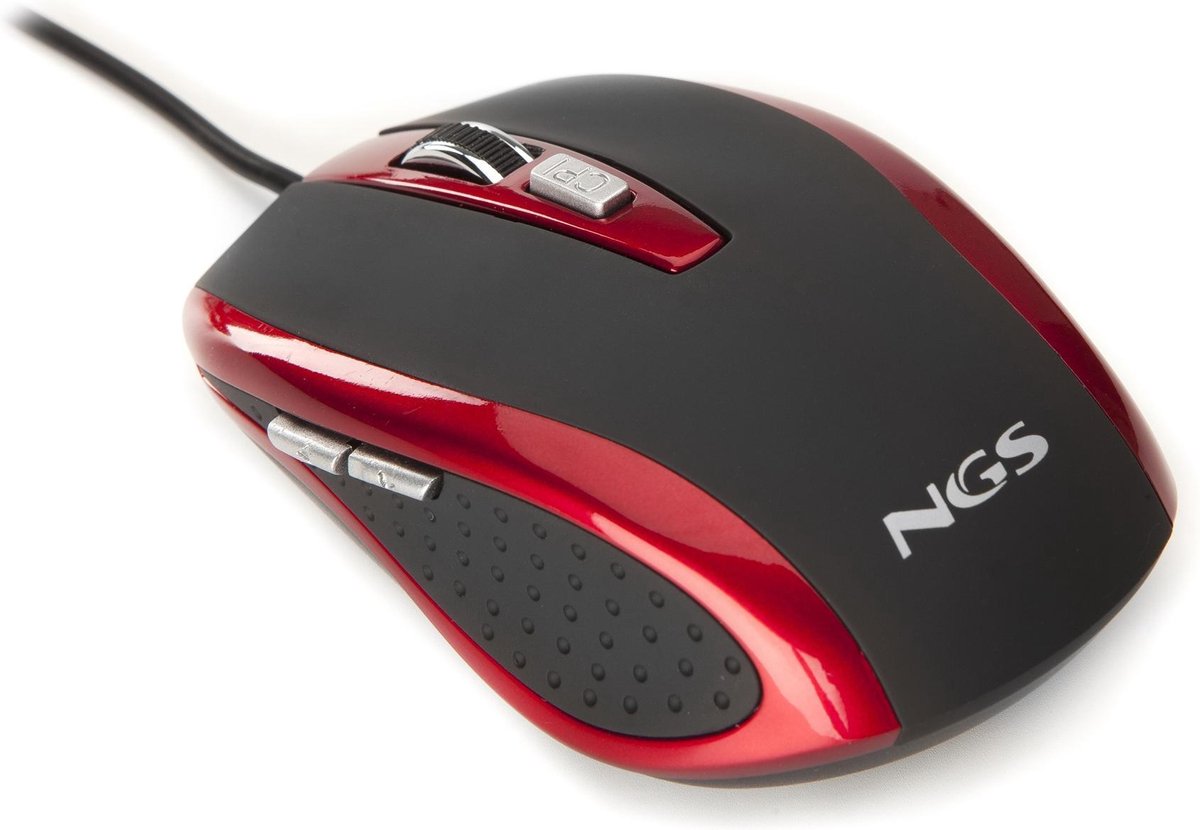 NGS Red tick muis USB Type-A Optisch 800 DPI Rechtshandig