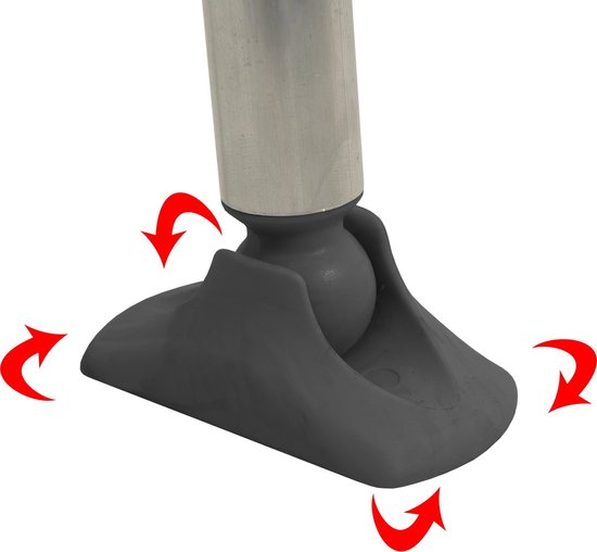 Crespo AP-245 / 80 x 62 cm Campingtafel - Zwart