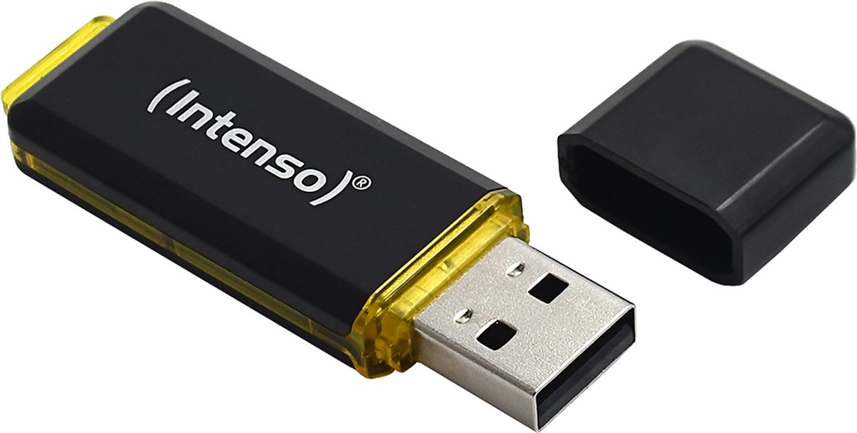 Intenso High Speed Line USB flash drive 128 GB USB Type-A 3.2 Gen 1 (3.1 Gen 1) Zwart, - Geel