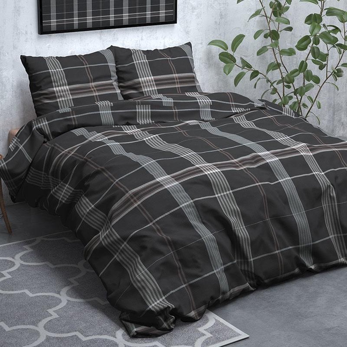 Dreamhouse Wayne - Verwarmend Flanel - Taupe Lits-jumeaux (240 x 200/220 cm + 2 kussenslopen) Dekbedovertrek